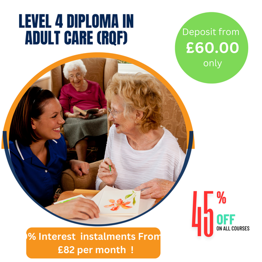NVQ- Level 4 Diploma in Adult Care (RQF).