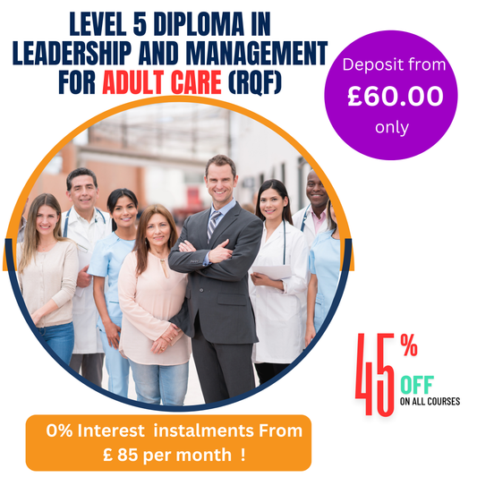 NVQ- Level 5 Diploma in Leadership and Management for Adult  Care (RQF)