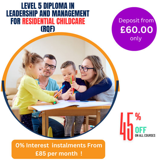 NVQ- Level 5 Diploma in Leadership and Management for  Residential Childcare (RQF