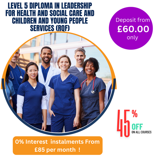 NVQ- Level 5 Diploma in Leadership for Health and Social Care and Children and Young People s Services (England) (RQF)